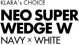 KLARA's CHOICE NEO SUPER WEDGE W NAVY× WHITE
