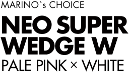 MARINO's CHOICE NEO SUPER WEDGE W PALE PINK× WHITE