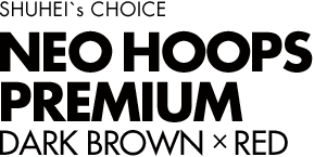 SHUHEI's CHOICE NEO HOOPS PREMIUM DARK BROWN× RED
